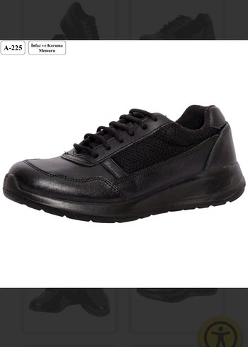 Minderi Ayaş Siyah Erkek Bağcıklı Spor Ayakkabı - Görsel 2