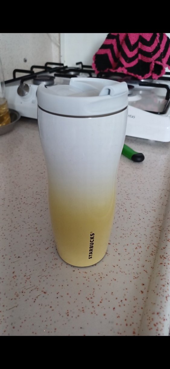 Sarı Starbucks Termos Bardak - Görsel 3