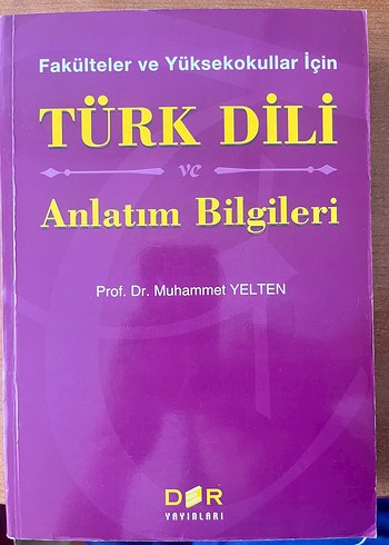 Türk Dili ve Anlatım Bilgileri Kitabı