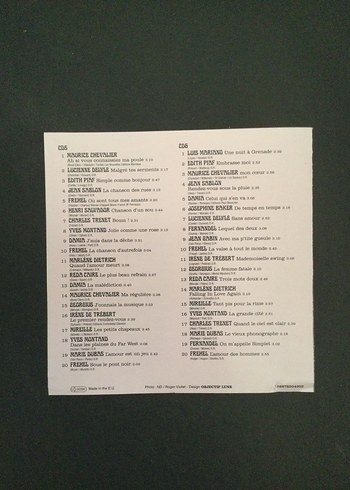  Beden Fransız Şarkıları Koleksiyonu 6 CD Set