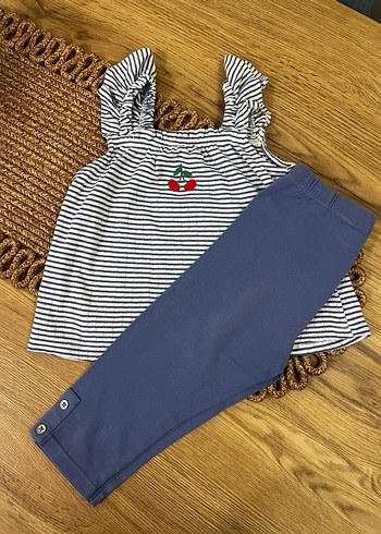 Kız Bebek Kolsuz Fırfırlı Nakışlı Takım // 4 yaş - Görsel 2