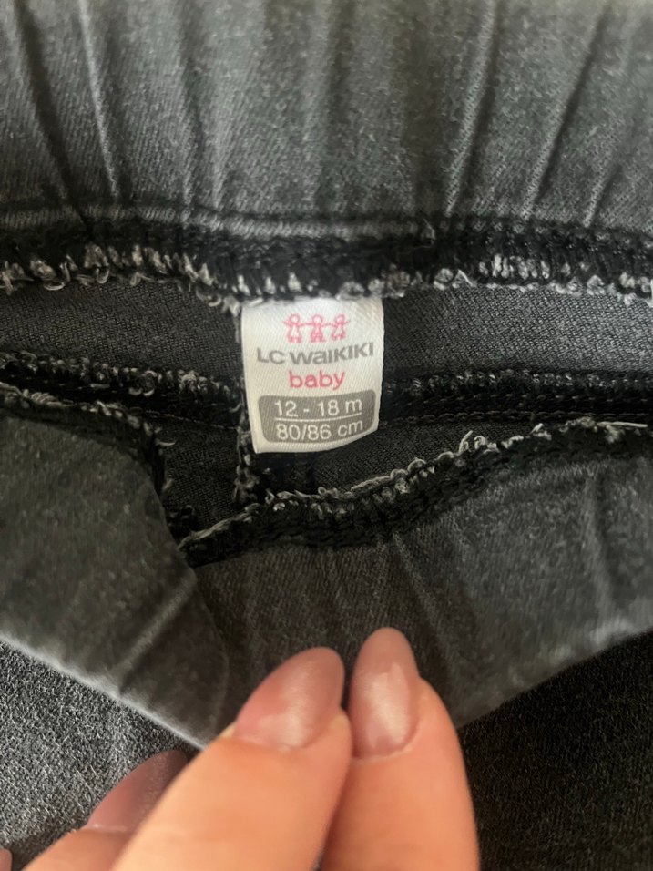 Çocuk Gri Denim Pantolon - Görsel 2