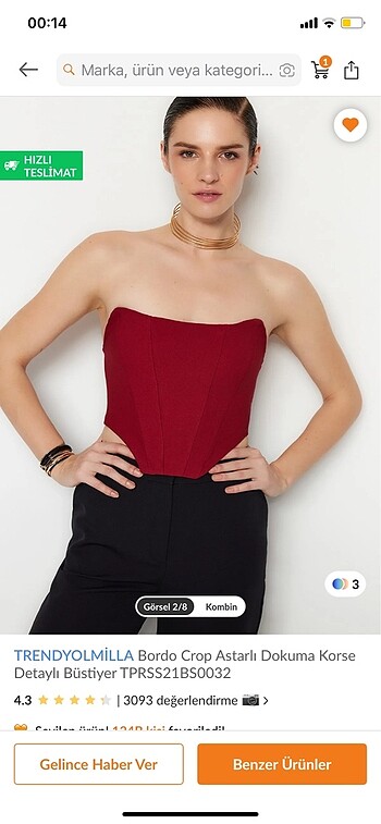 Trendyol & Milla Korse crop