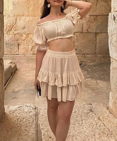 Takım etek crop