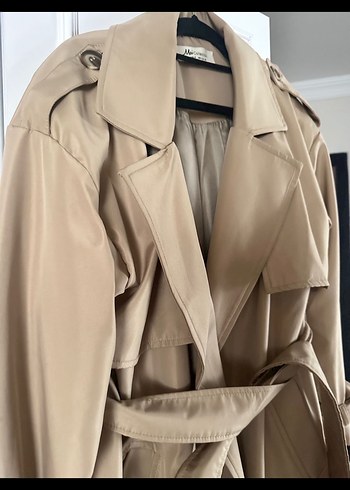 Mai astarlı oversize trenckot - Görsel 2