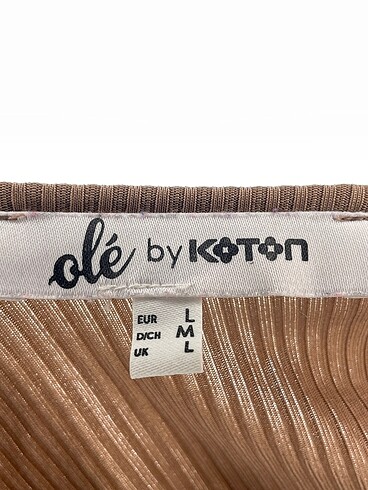 l Beden camel Renk Koton Mini Üst %70 İndirimli.