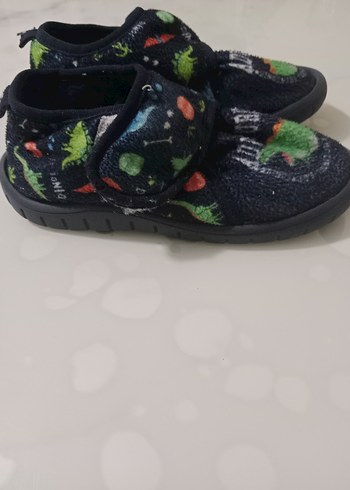 Lc Waikiki Erkek Çocuk Koyu Mavi Bağcıksız Cırtlı Panduf - Görsel 3