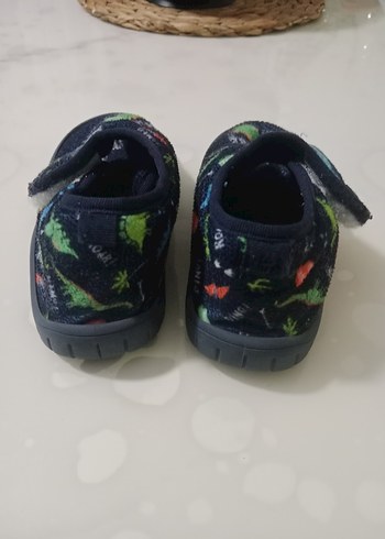 Lc Waikiki Erkek Çocuk Koyu Mavi Bağcıksız Cırtlı Panduf - Görsel 2