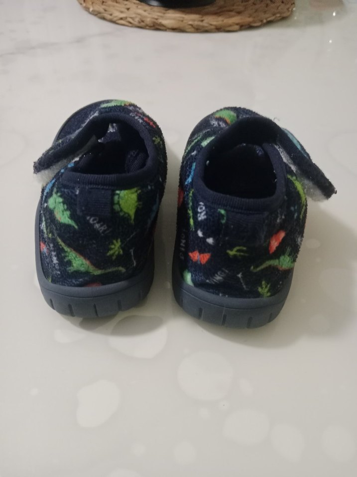 Lc Waikiki Erkek Çocuk Koyu Mavi Bağcıksız Cırtlı Panduf - Görsel 2