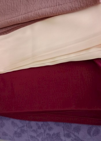 Kadın Çok Renkli İpek Dokulu Şallar. - Görsel 4