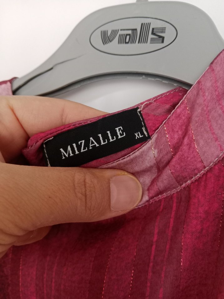 Pembe Pilili Uzun Kadın Elbise - Görsel 5