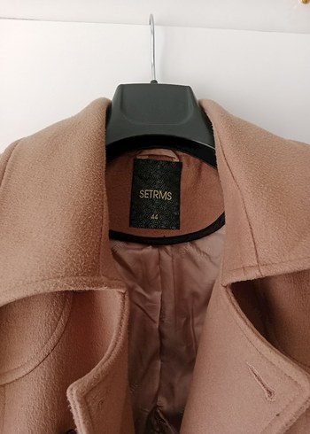 Setrems Kemerli Camel Rengi Tay Tüyü Uzun Kadın Kaban. - Görsel 6