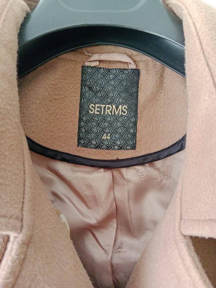 Setrems Kemerli Camel Rengi Tay Tüyü Uzun Kadın Kaban. - Görsel 3