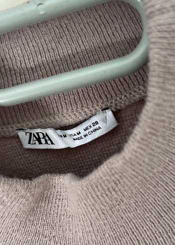 Zara lila Yarım Balıkçı Yaka Kısa Crop Top - Görsel 2