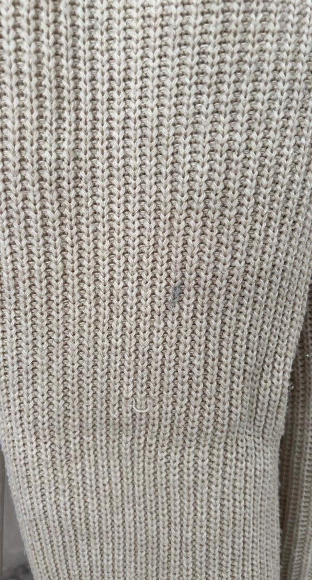 Bej Triko Rahat Kesim Kadın Pantolon - Görsel 3