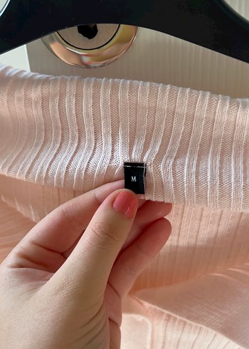 m Beden Trendyolmilla Düğmeli Pembe Triko Kadın Kazak