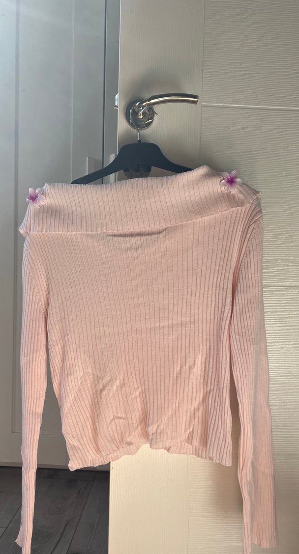 Trendyolmilla Düğmeli Pembe Triko Kadın Kazak - Görsel 2