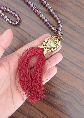 Bordo Bohem Erkek Tesbih Boncukları - Görsel 2