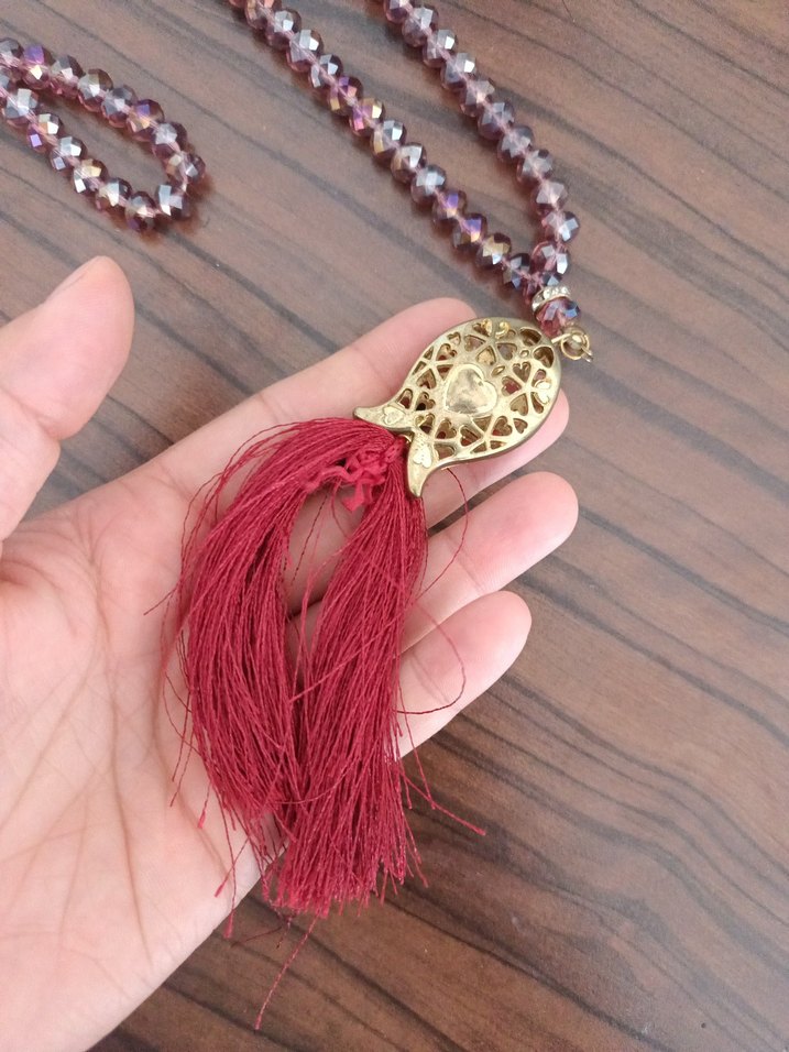 Bordo Bohem Erkek Tesbih Boncukları - Görsel 2