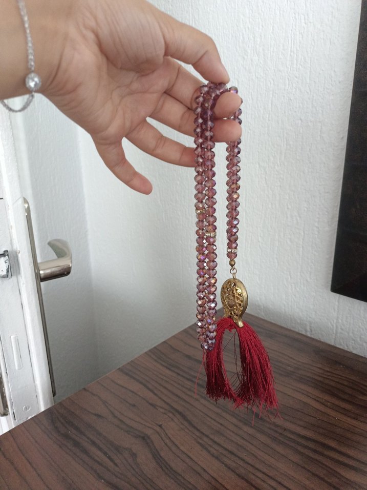 Bordo Bohem Erkek Tesbih Boncukları - Görsel 4