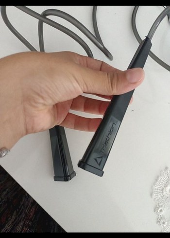 Triathlon Siyah Baskılı Atlama İpi - Görsel 6