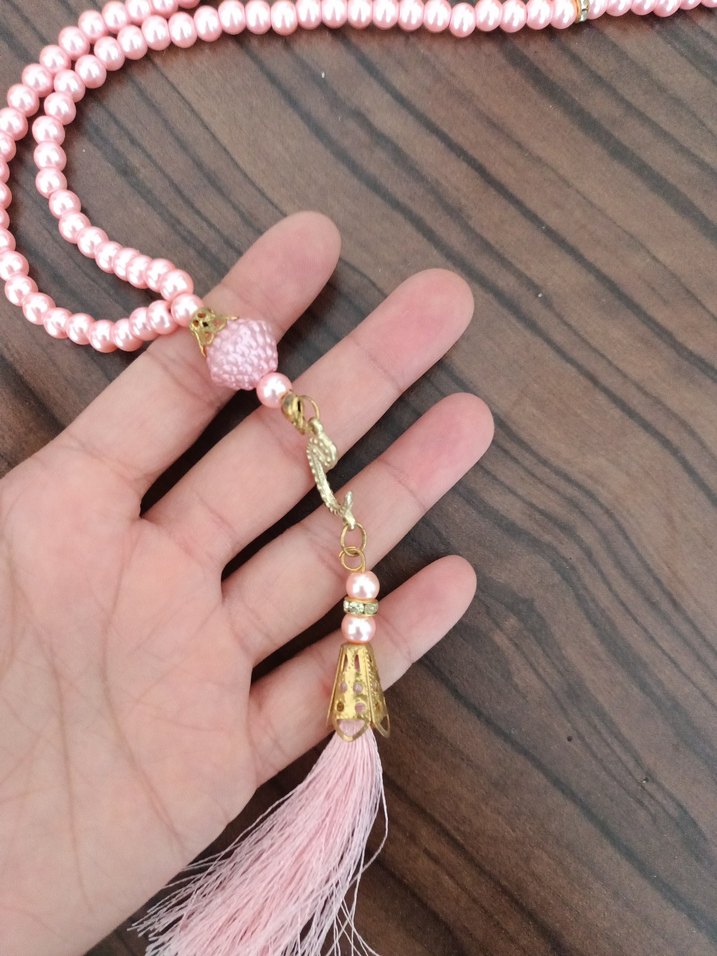 Pembe Minimalist Erkek Tesbih - Görsel 2