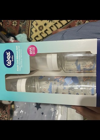 Mavi 2'li Bebek Biberon Seti