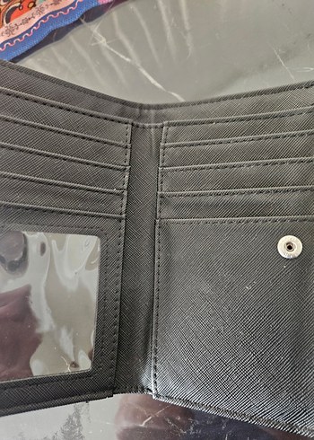 Stradivarius Stradivarius Siyah Deri Fermuarlı Kadın Cüzdan