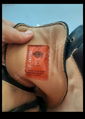 HARLEY DAVIDSON Siyah Deri Biker Dizüstü Çizme - Görsel 5