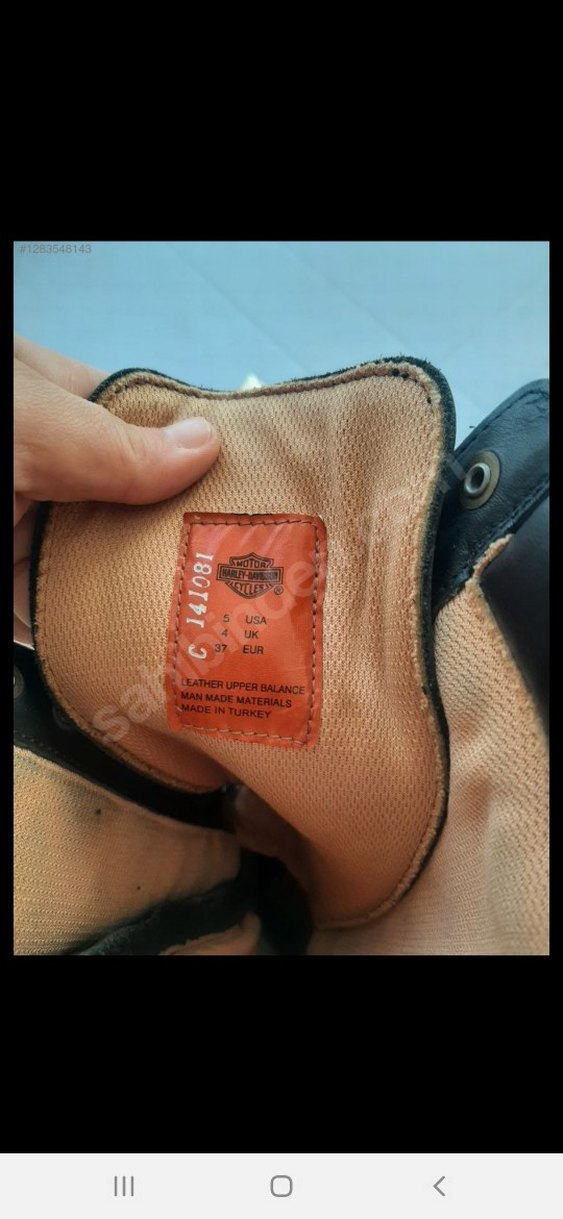 HARLEY DAVIDSON Siyah Deri Biker Dizüstü Çizme - Görsel 5