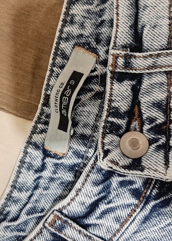 Kadın Gri Bol Kesim Denim Jean - Görsel 5