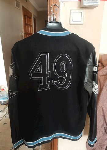 Düğmeli Siyah Deri unisex Ceket - Görsel 3