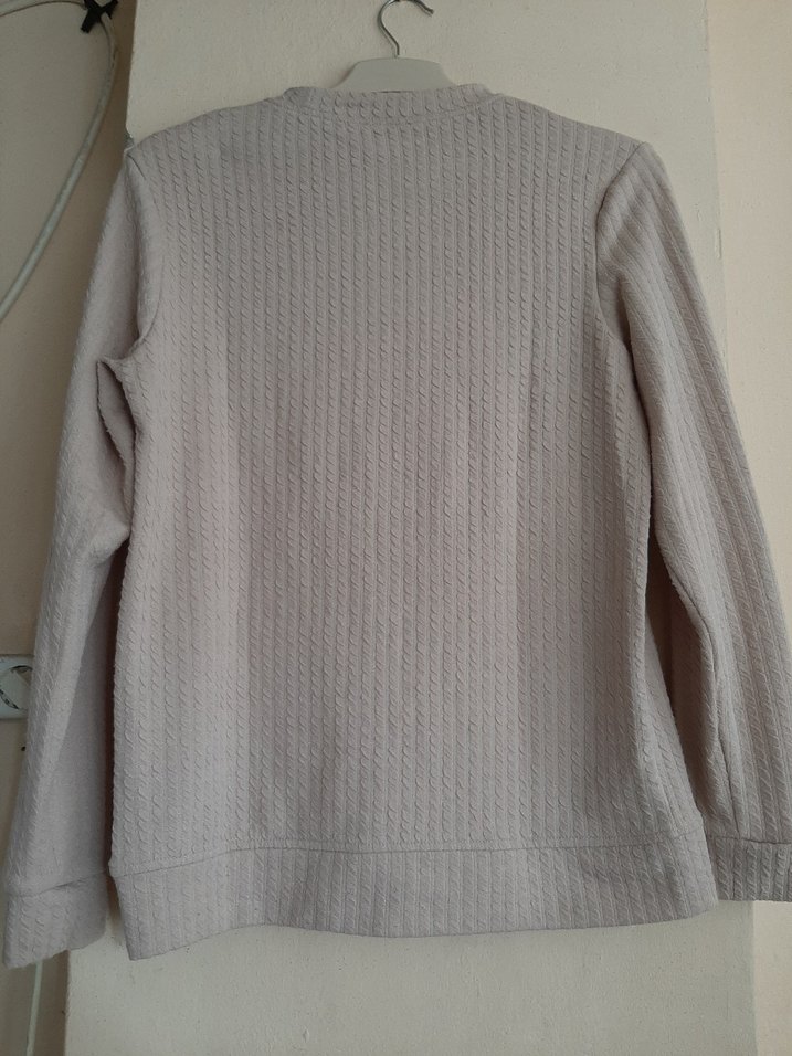 açık pembe  Kadın Uzun Kollu - Görsel 3