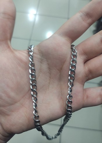 Çelik zincir kolye - Görsel 2