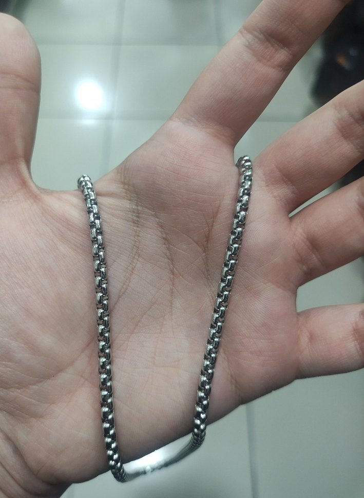 Çelik zincir kolye - Görsel 4