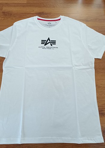 Alpha Industries Beyaz Erkek Tişört