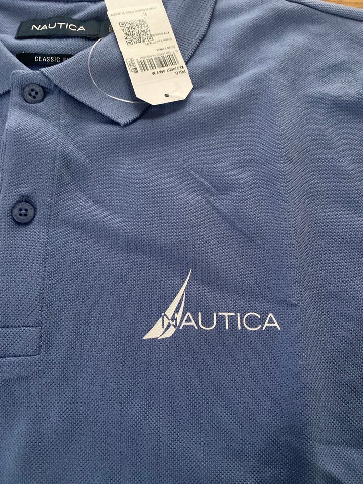 Nautica uzun kol polo yaka tişört - Görsel 2