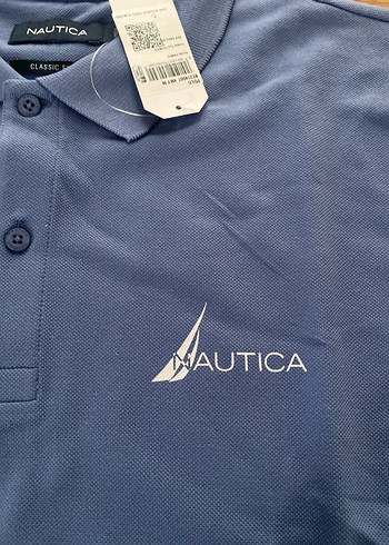 Nautica uzun kol poloyaka tişört - Görsel 2