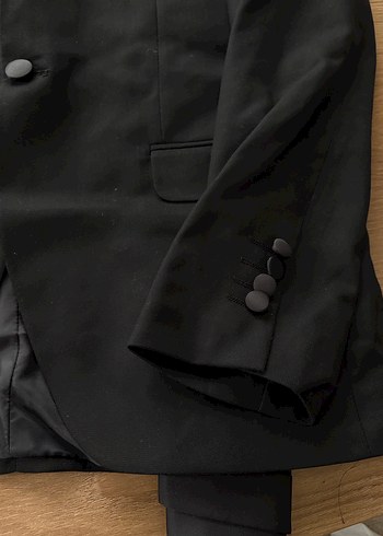 Erkek Siyah Düz Kesim Klasik Ceket - Görsel 3