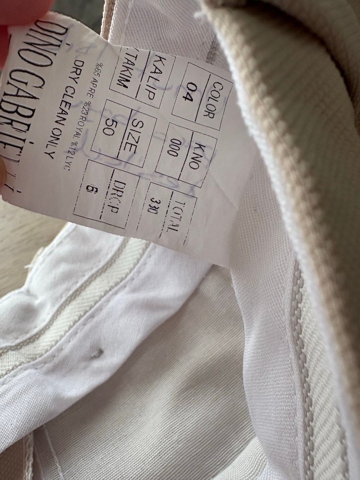 Bej Erkek Ofis Pantolonu - Görsel 5