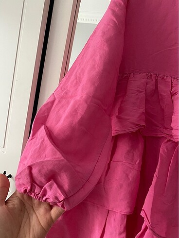 m Beden Kolları Pompom Model Tunik