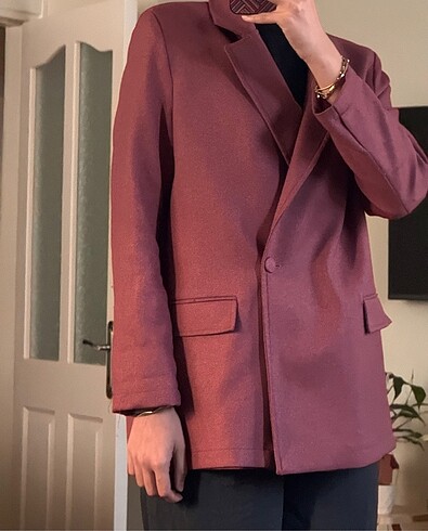 Trendyol & Milla Trendyol Gül Kurusu Blazer Ceket