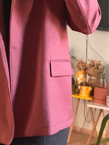 40 Beden pembe Renk Trendyol Gül Kurusu Blazer Ceket
