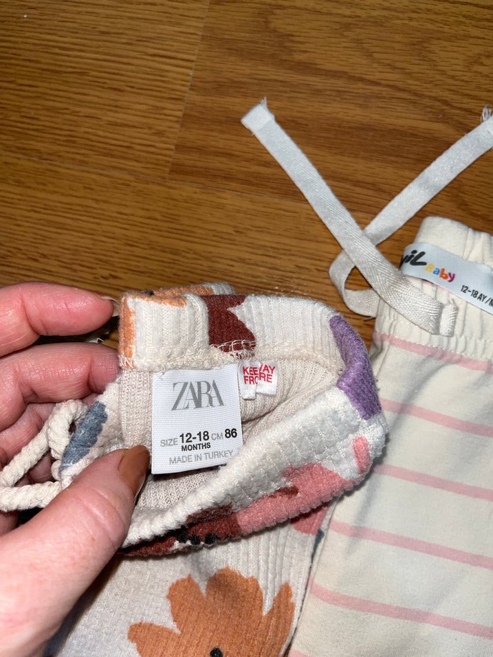 Çiçek Desenli Elastik Kız Tayt - Görsel 3