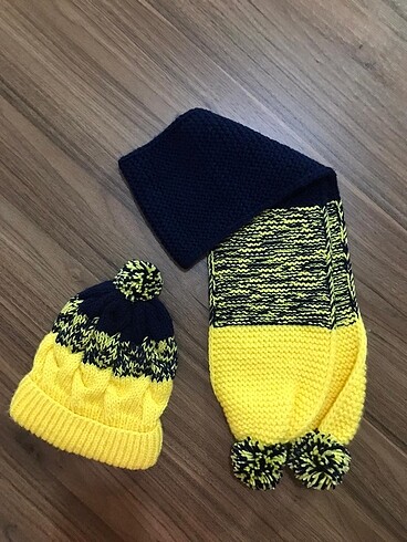 1-2 Yaş, 19 cm Beden Atkı bere takımı