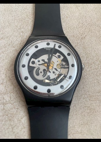 Swatch Kadın Siyah Vintage Saat - Görsel 4