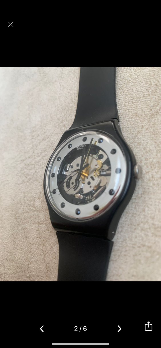 Swatch Kadın Siyah Vintage Saat - Görsel 2