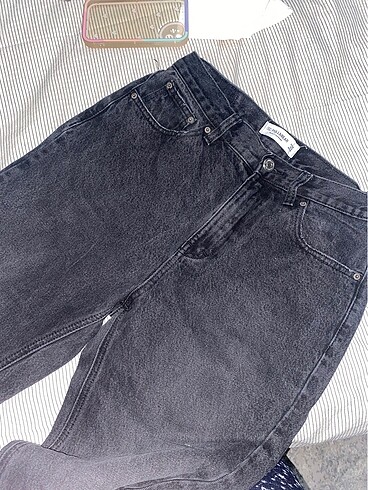 38 Beden siyah mom jean