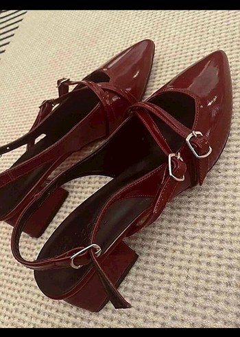bordo rugan Klasik Ayakkabı