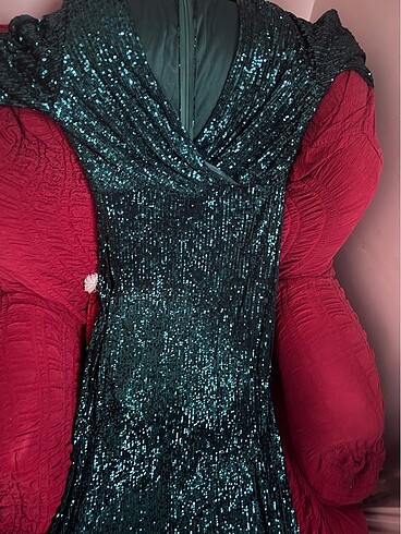 By saygı marka pul payet abiye - Görsel 5